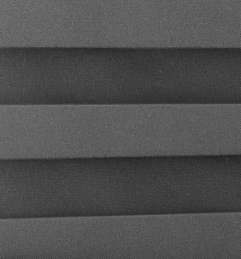 Domdeco Plissee 70x220cm Anthrazit mit weiss lackierten Alu-Profilen, KlemmFix-Halterung zur Montage