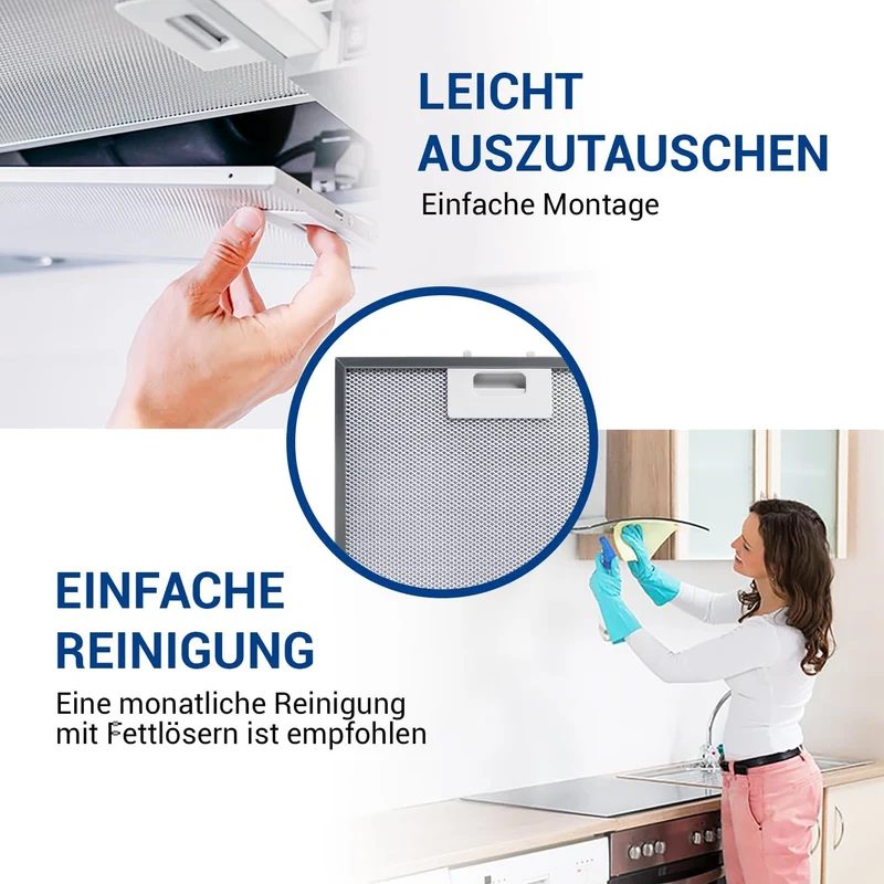 VIOKS Fettfilter Dunstabzugshaube Ersatz für Elеctrolux 4055250429 1 Stück, 1 Stück