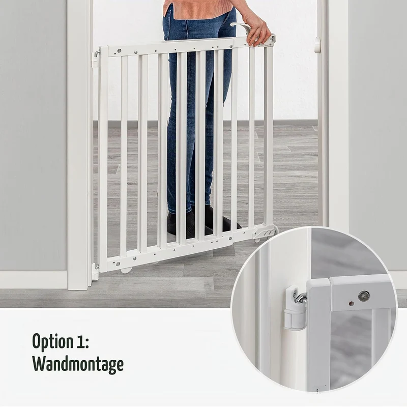 Türgitter und Treppenschutzgitter zum Klemmen oder Schrauben, Baukasten zum Zusammenbauen, ausziehba