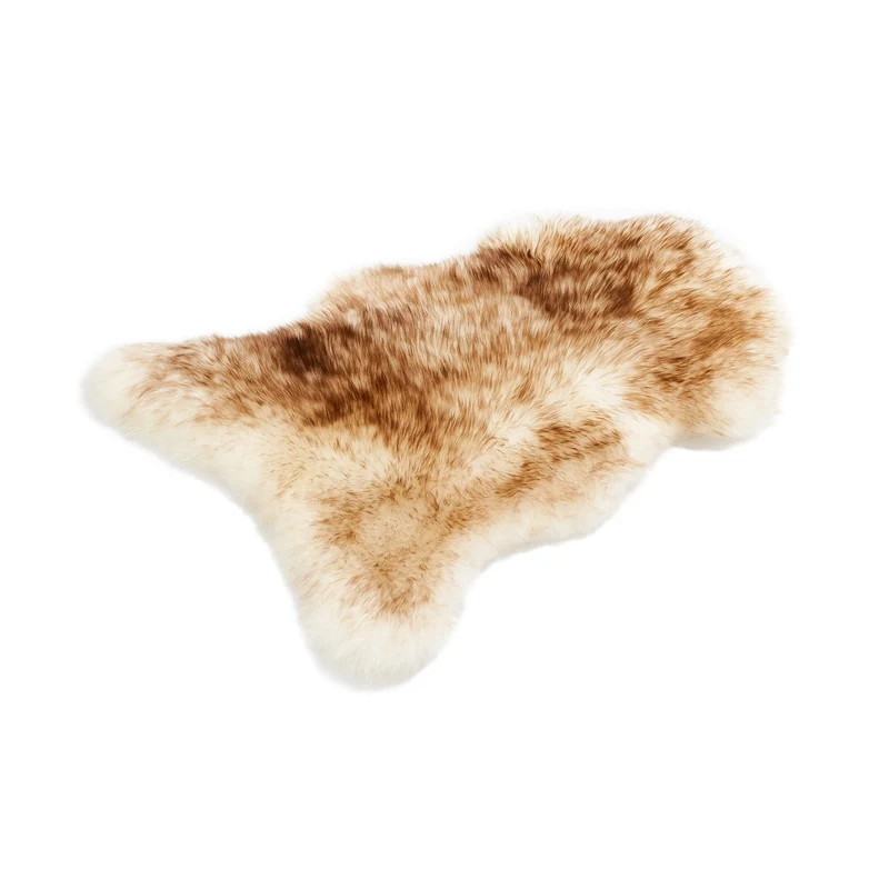 Cakla Lammfell Echt 100-110 cm - Schaffell Echt Gross - Fellteppich - Weich und Flauschig - Fell für