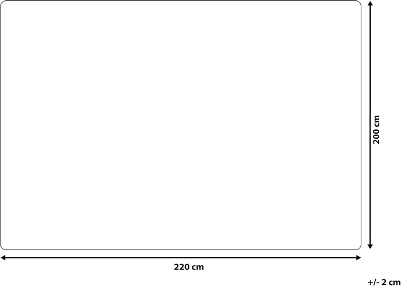 Dekorative Tagesdecke weiss 200 x 220 cm Kandilli