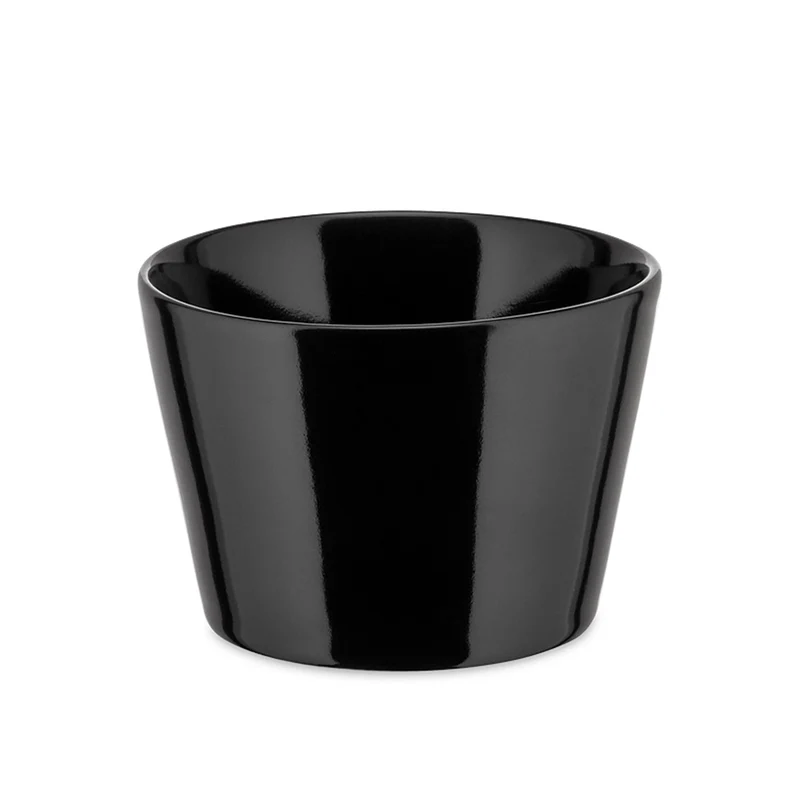 Alessi Tonale DC03/78 B Tassen-Set, Keramik, Schwarz, 4 Stück