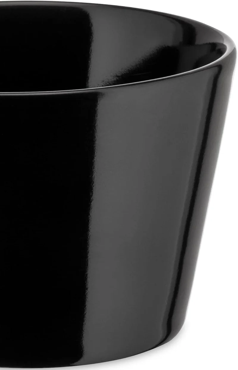 Alessi Tonale DC03/78 B Tassen-Set, Keramik, Schwarz, 4 Stück