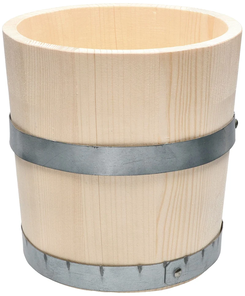 KOTARBAU® Holzeimer Holzfass Holzkübel Blumentopf Blumeneimer ohne Schnurhenkel, Eimer ohne Schnurhe
