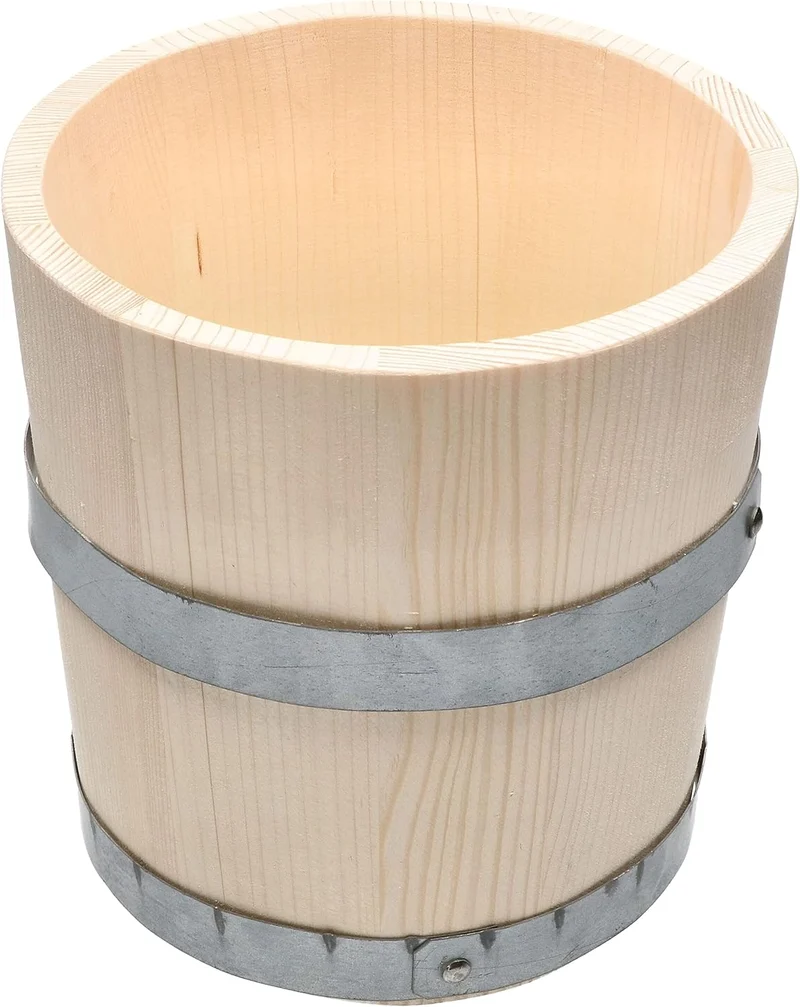 KOTARBAU® Holzeimer Holzfass Holzkübel Blumentopf Blumeneimer ohne Schnurhenkel, Eimer ohne Schnurhe