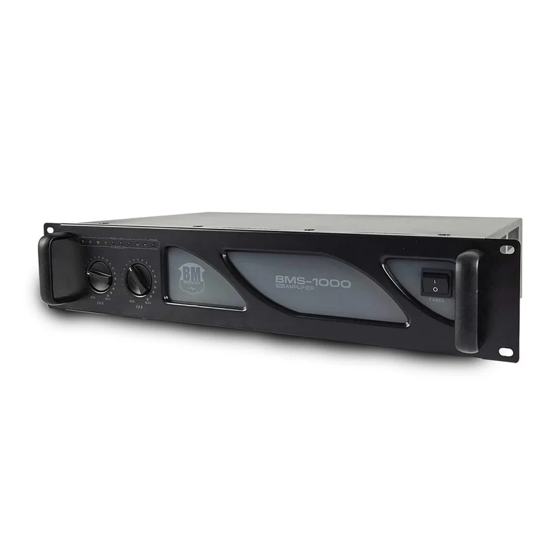 BM BM BMS-1000 Verstärker DJ – 2 x 500 W – MOSFET-Technologie mit kontinuierlicher Belüftung 1000 W,