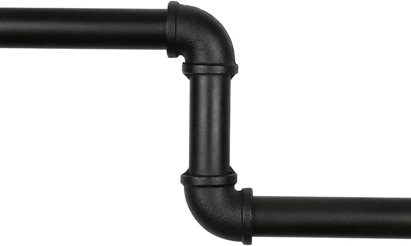 Kleiderstange, Wandgarderobe, Kleiderstange, industrieller Stil, platzsparend, Tragkraft 68 kg, einf