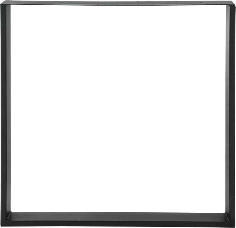 [en.casa] Tischgestell Stahl Tischuntergestell Tischkufen Tischbein 75x72cm Matt Schwarz 75 x 72 cm,