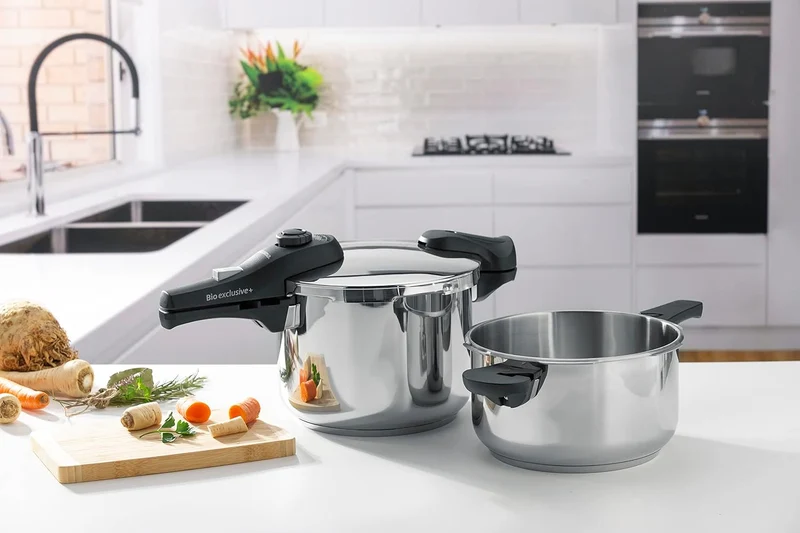 Tescoma Bio Exclusive Plus Duo Schnellkochtopf-Set, 4 l / 6 l