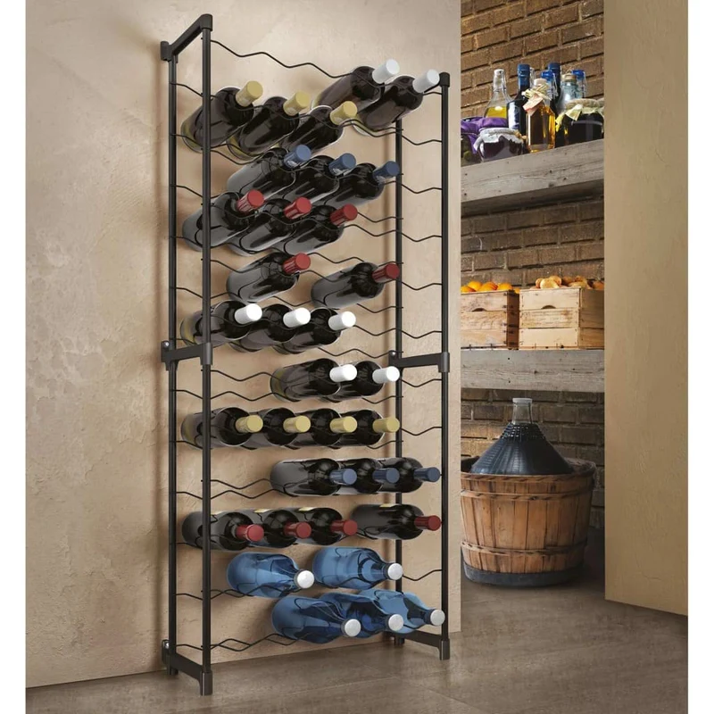 Metaltec Weinregal Chianti für 30 Flaschen, Epotherm-Beschichtung