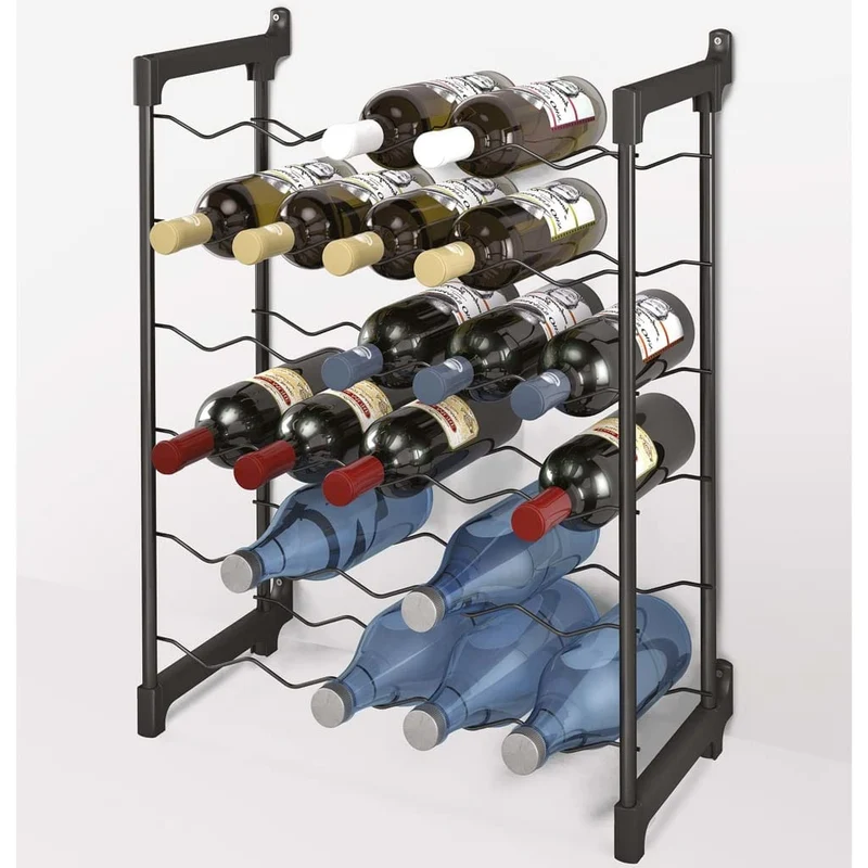 Metaltec Weinregal Chianti für 30 Flaschen, Epotherm-Beschichtung
