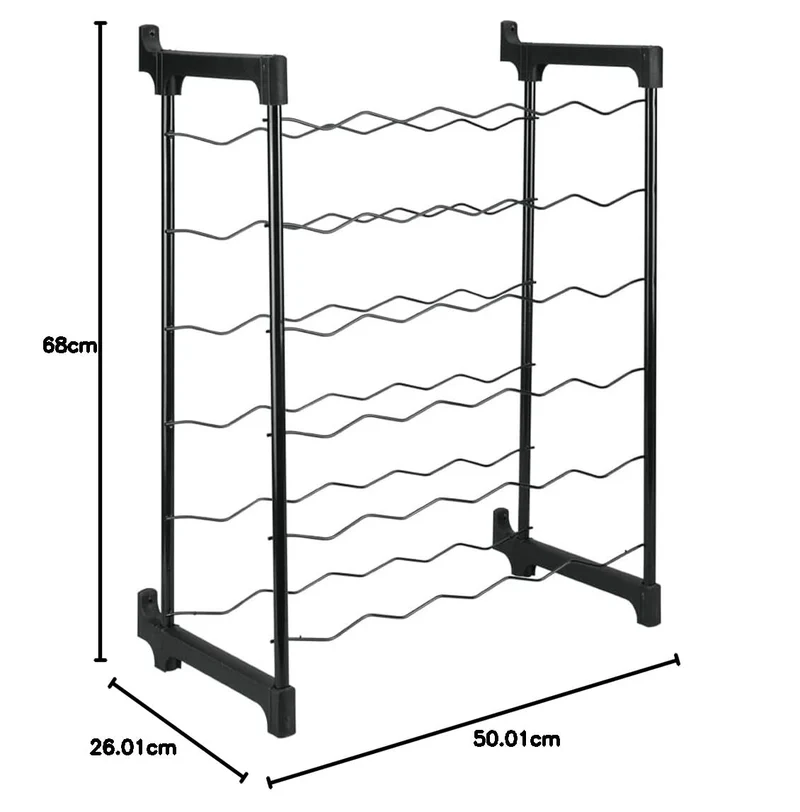Metaltec Weinregal Chianti für 30 Flaschen, Epotherm-Beschichtung