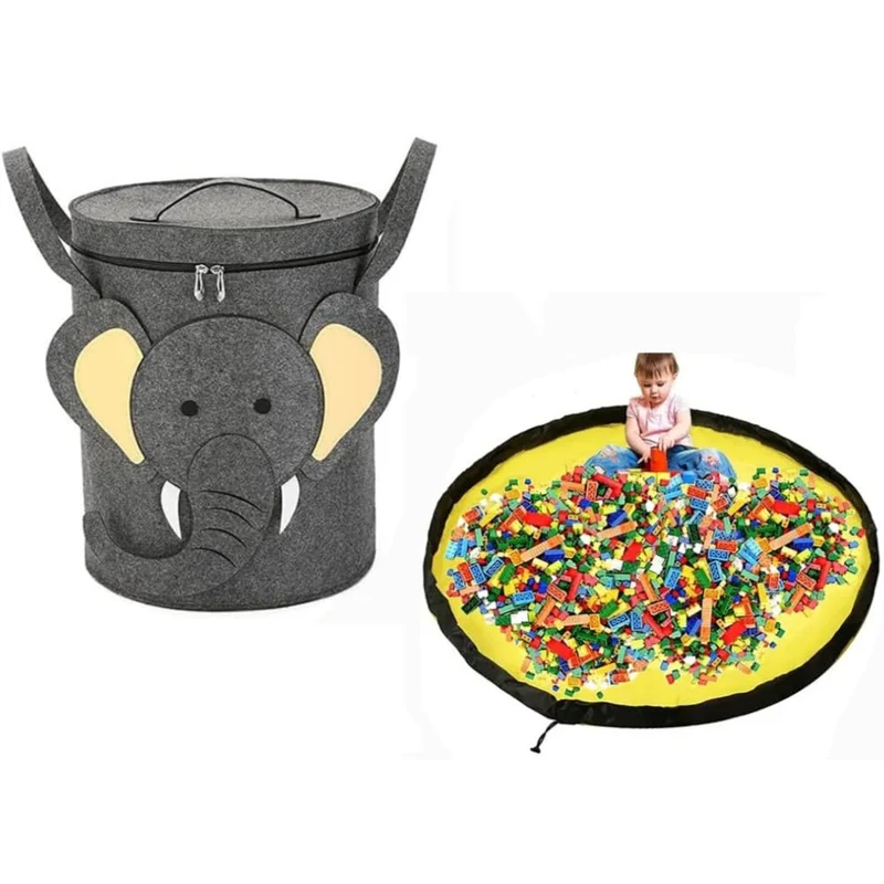 Spielzeug Aufbewahrung Tasche, 2 In 1 Spielzeugkorb Spielzeug Sack, Kinder Aufbewahrungsbeutel, Spie