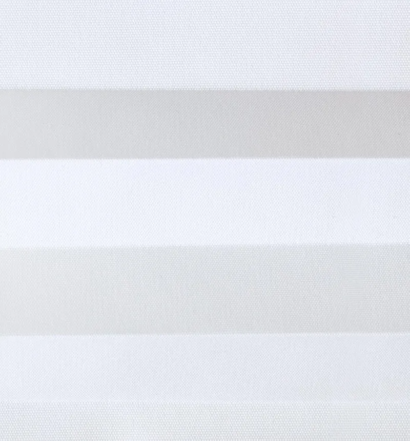 Domdeco Plissee 65x100cm Weiss mit weiss lackierten Alu-Profilen, KlemmFix-Halterung zur Montage ohn