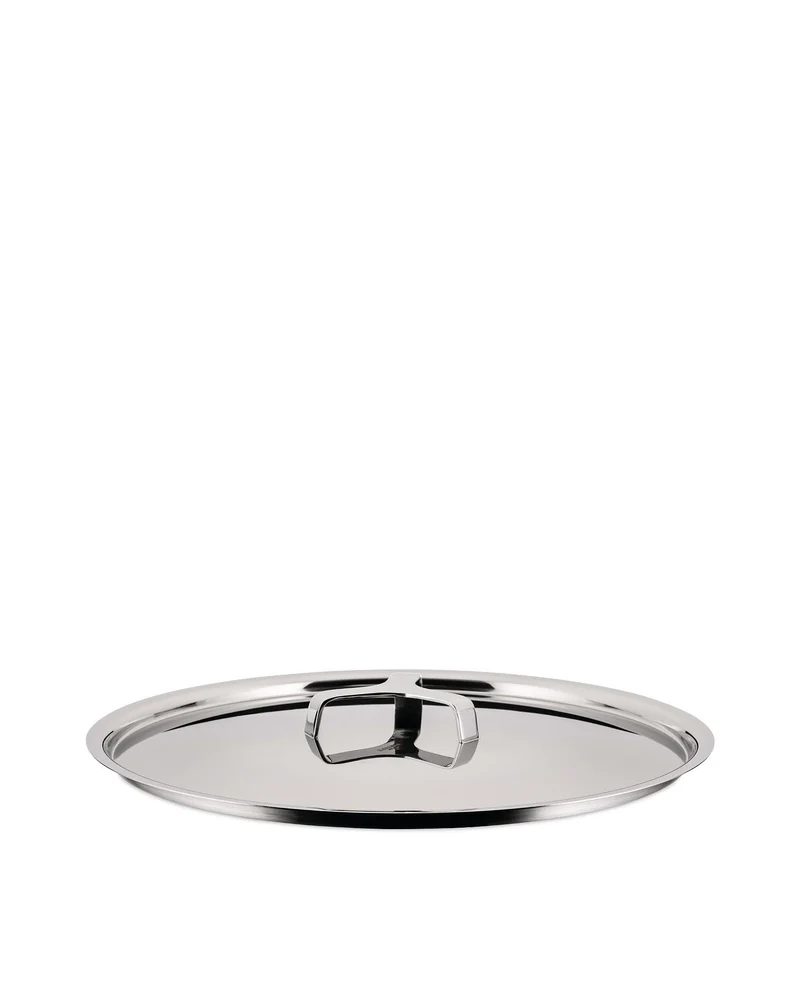 Alessi "POTS & PANS" Deckel aus Edelstahl, 20 x 22.5 x 24 cm 20 x 22.5 x 24 cm Silber, 20 x 22.5 x 2