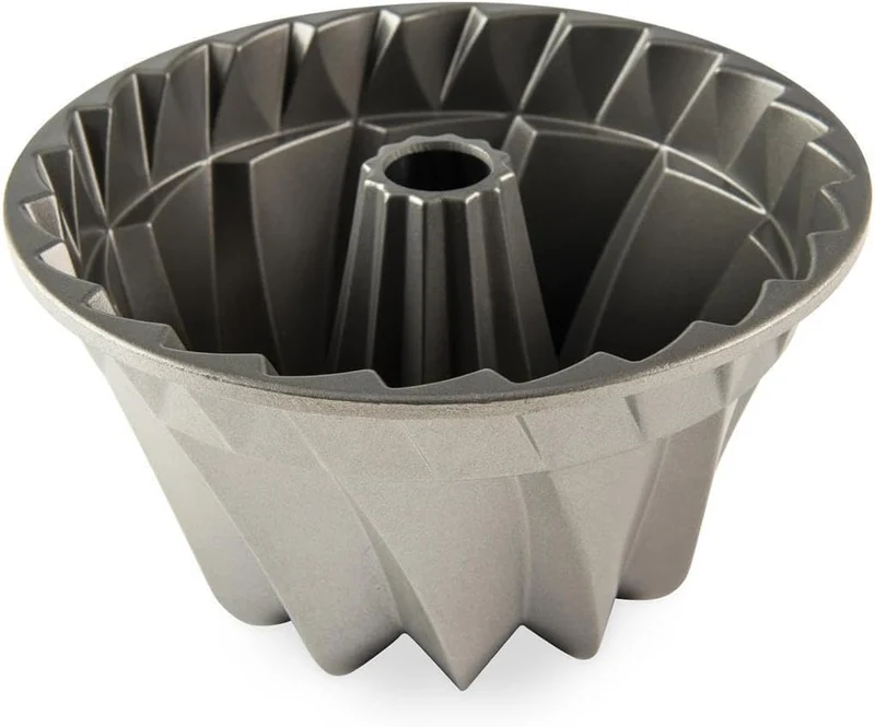 Nordicware Backform Gugelhupf, Aluminiumguss, Silber, 22,9 x 22,9 x 13,5 cm, Silber