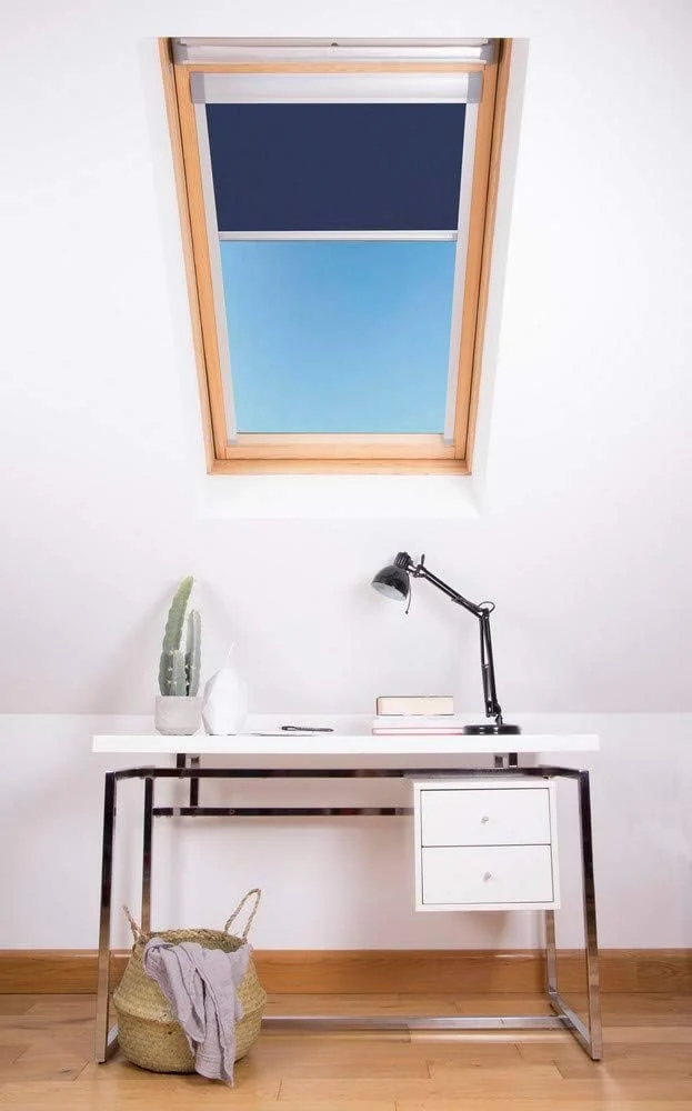 Bloc Skylight Rollo M4 A für Dakstra Dachfenster Blockout, Marineblau M4A Dakstra Marineblau, M4A Da