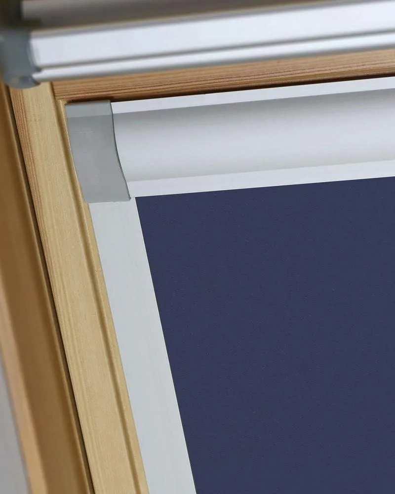 Bloc Skylight Rollo M4 A für Dakstra Dachfenster Blockout, Marineblau M4A Dakstra Marineblau, M4A Da