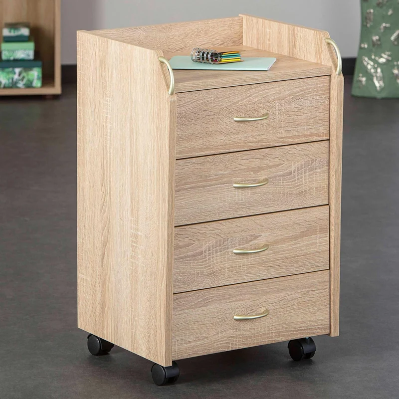 Inter Link – Rollcontainer mit Schubladen -Bürocontainer Standcontainer - Rollschrank Schubladenkomm
