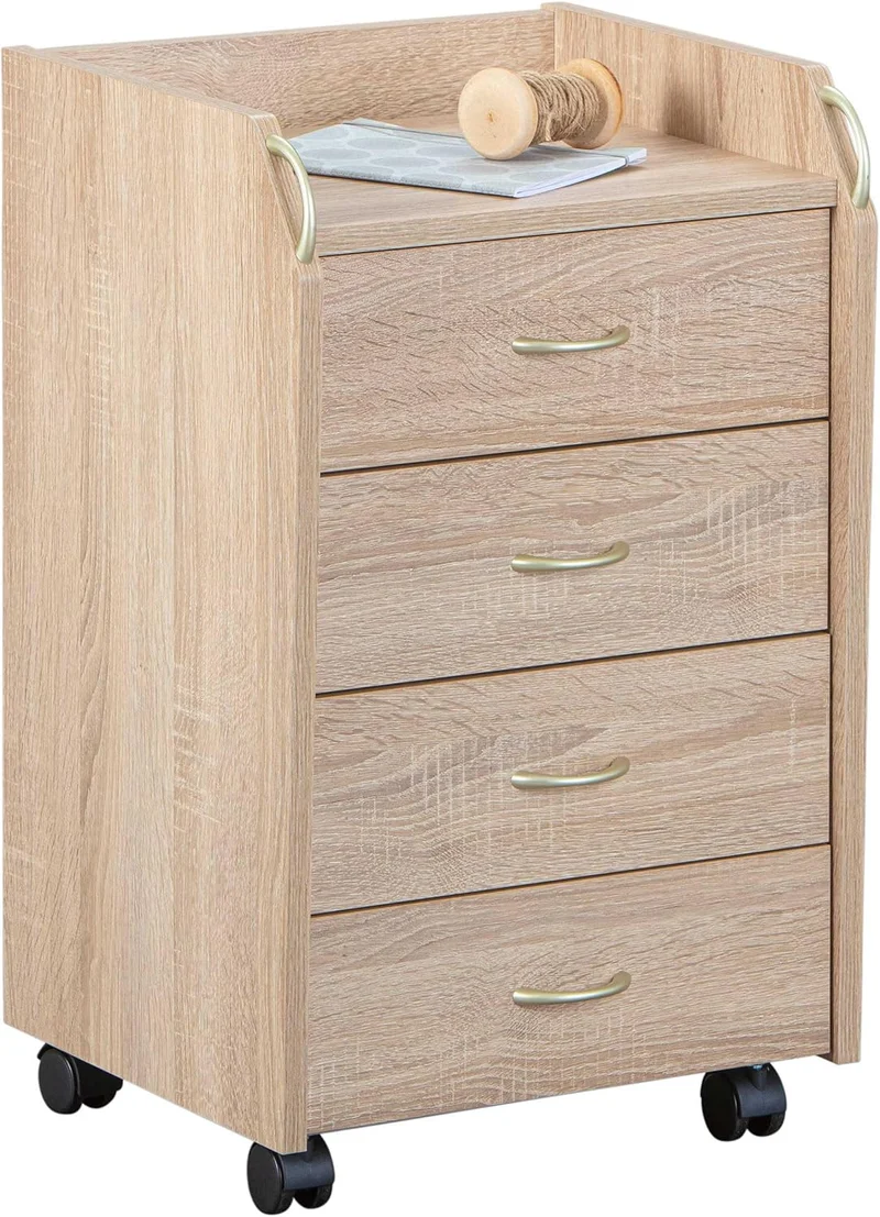 Inter Link – Rollcontainer mit Schubladen -Bürocontainer Standcontainer - Rollschrank Schubladenkomm