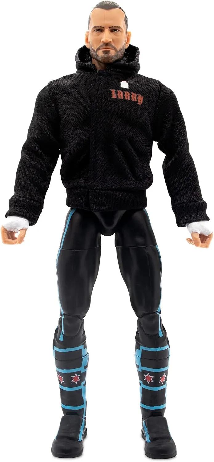AEW All Elite Wrestling Unmatched Series 4 cm Punk - 6-Inch cm Punk Figure with Accessories Modern,