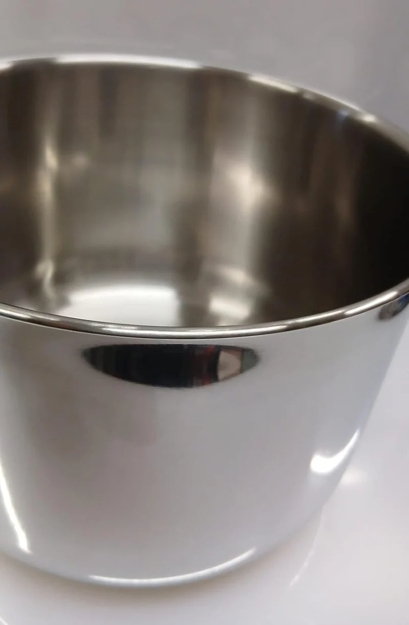 Kasserolle Edelstahl zwei Griffen aus Edelstahl 18/10 von hoher Qualität. Elegantes Hohe Leistung vo