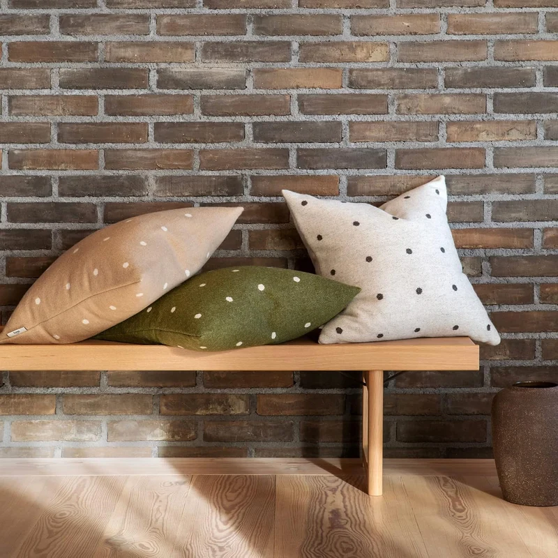 RØROS TWEED - Pastille Kissen - Kissen aus norwegischer Lammwolle - Design von Anderssen & Voll - Ki