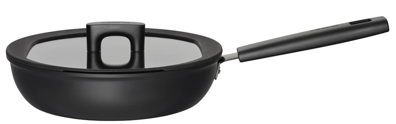 Fiskars Sautierpfanne mit Deckel, Ø 26 cm, Füllmenge: 2,8 Liter, Für alle Kochfelder geeignet, Alumi