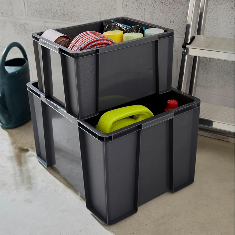 Sundis 4er set MASTER BOX, 9L - Modular und stapelbar - Anthrazitgrau SET 4X9L, SET 4X9L