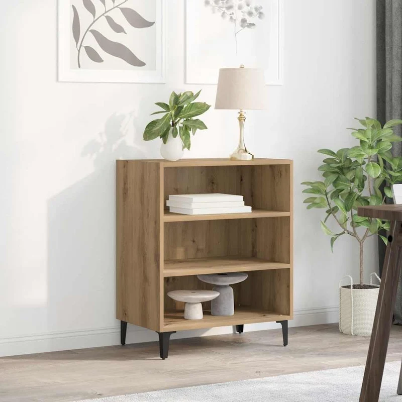 vidaXL Sideboard Artisan-Eiche 57x35x70 cm Holzwerkstoff Braun, Braun