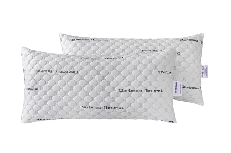 Todocama - Viskoelastisches Kopfkissen aus Carbon, 100% viskoelastisch, Stretch-Gewebe aus Carbon, m