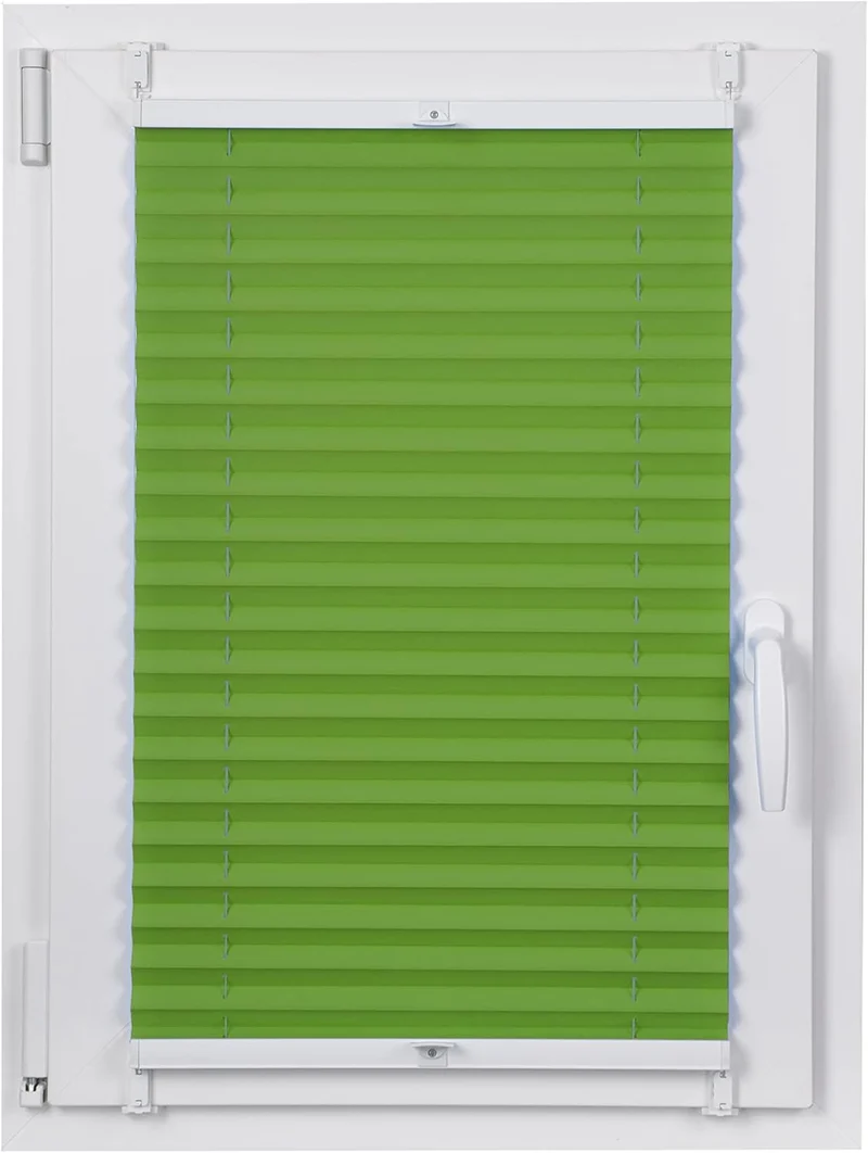 DECOOR Plissee ohne Bohren 65cm x 100cm Faltrollo Rollo für Fenster und Tür Nicht-invasive Fensterja