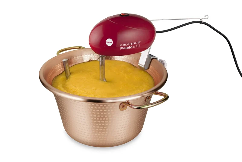 macom-851 – 31-appareil zu Polenta chaudron-31 cm Durchmesser Kupfer und Flügel Motor