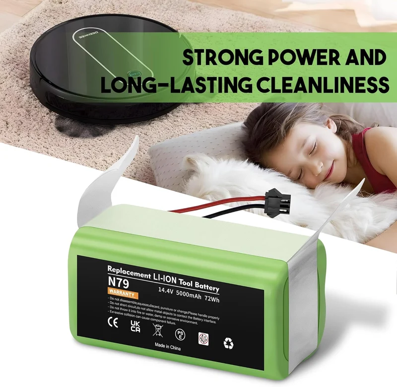 5000mAh Ersatzakku für Eufy RoboVac G10 G20 G30 G35 G40 Hybrid, für RoboVac 11 11S 11S MAX 12 15C 15