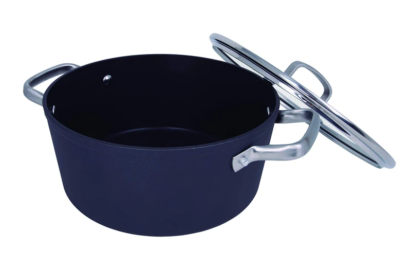 Arcos Serie Samoa | Antihaft-Kasserolle 24 cm und 4,3 L | Geschmiedetes Aluminium | Geeignet für jed