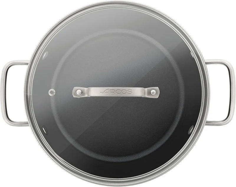 Arcos Serie Samoa | Antihaft-Kasserolle 24 cm und 4,3 L | Geschmiedetes Aluminium | Geeignet für jed