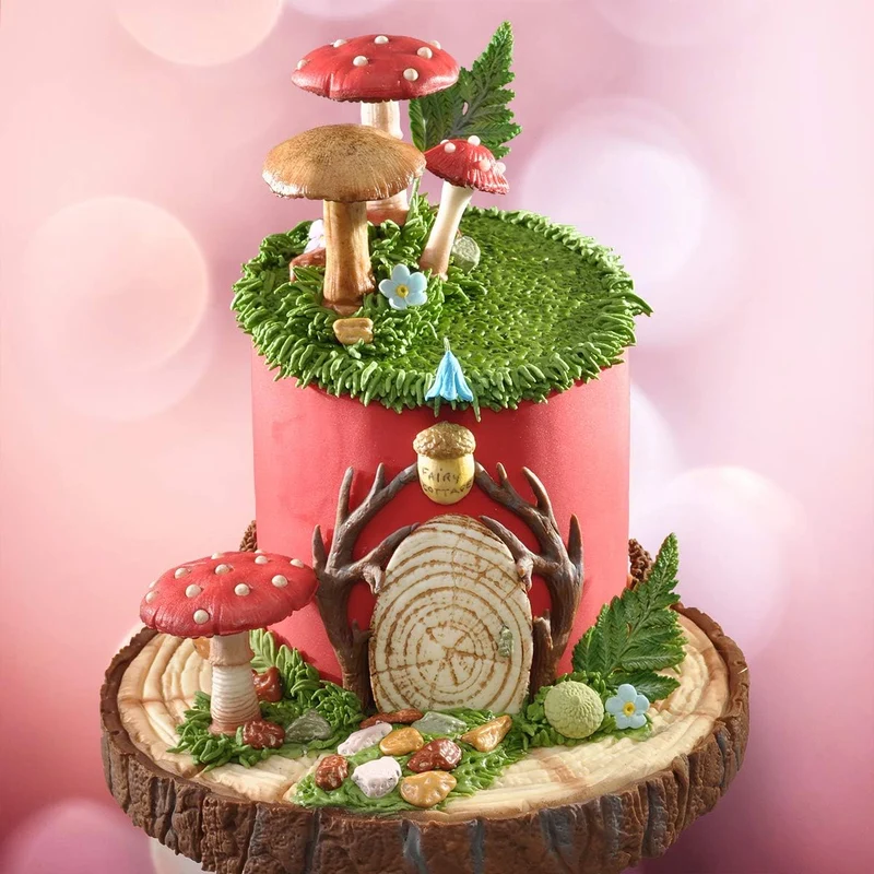 Katy Sue Designs Flower Pro Fliegenpilze & Pilze Silikonform & Veiner für Kuchendekoration & Basteln