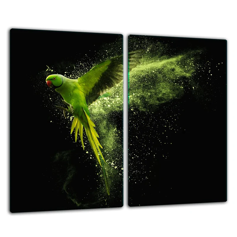 TMK | Herdabdeckplatten ceranfeld 2 Teilig 30x52 cm | Ceranfeldabdeckung Küche Elektroherd Induktion