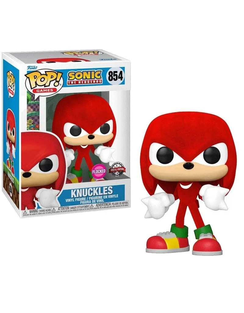 POP! Sonic The Hedgehog 854 Flocked Special Edition Knuckles