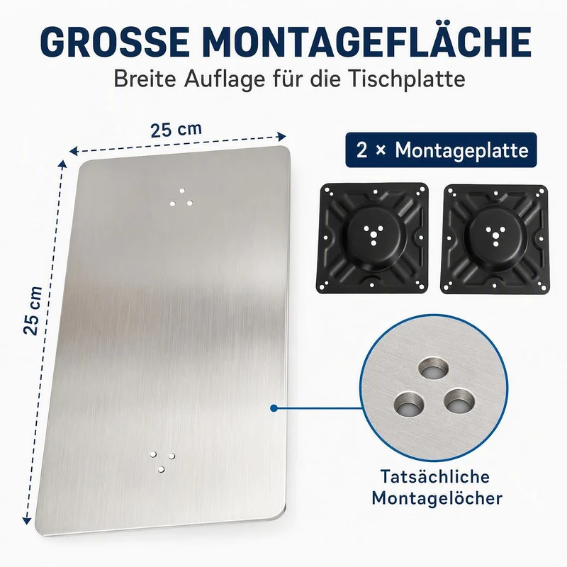 SHZICMY Tischbeine Metall Tischgestell Tischkufen X-Form Tischfuss Silber Edelstahl Untergestell Höh