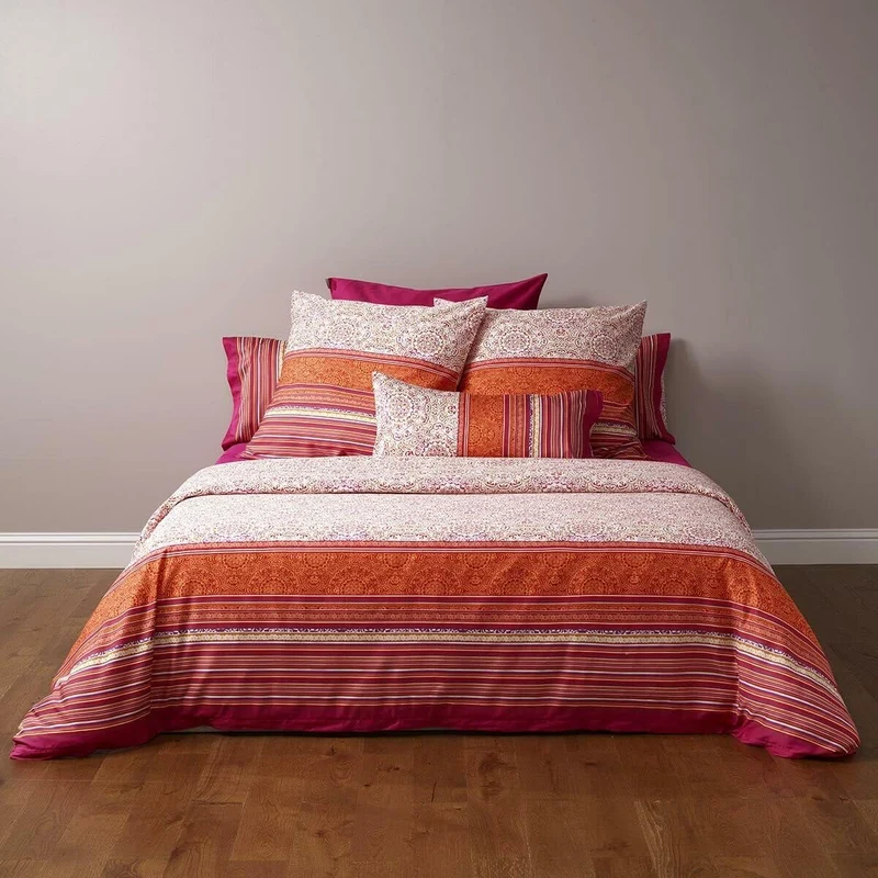 Bassetti Bettwäsche, Baumwolle, ROT, 200x200, 3 200x200 Rot, 200x200 Rot