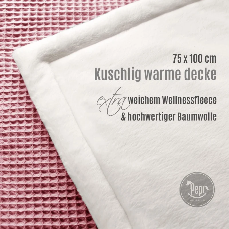 Bilateral Kuscheldecke Flauschig Decke Warm 75x100 cm - Kuscheldecke Decke Fleecedecken - Kuscheldec