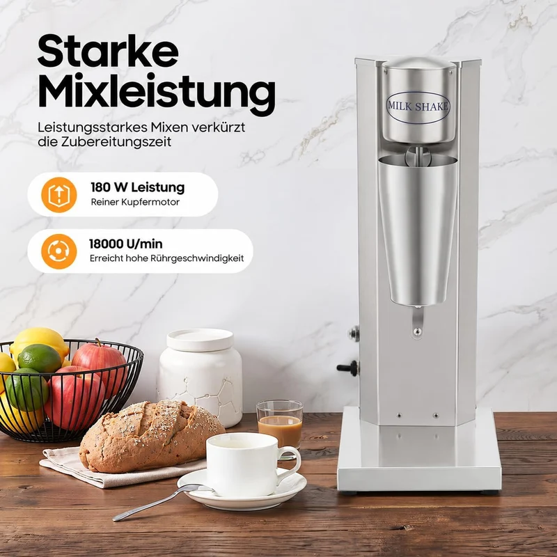 Drink Mixer 650ML Profi Milchshaker Standmixer elektrischer Getränkemixer Mixbecher für Smoothies, C