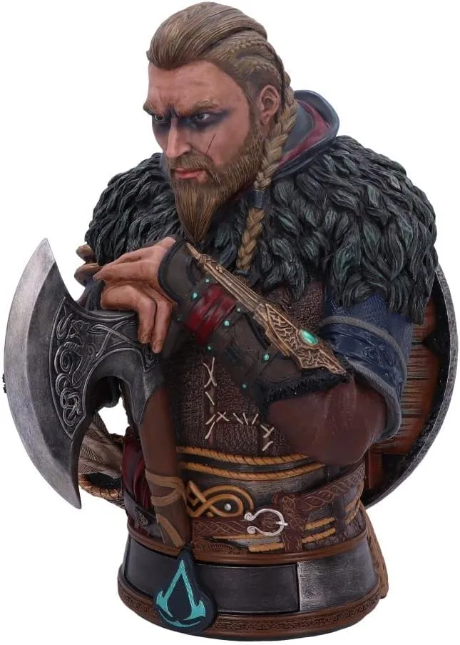 Nemesis Now Offiziell lizenzierte Assassin's Creed Valhalla Eivor Büste, Mehrfarbig, 32 cm, Harz