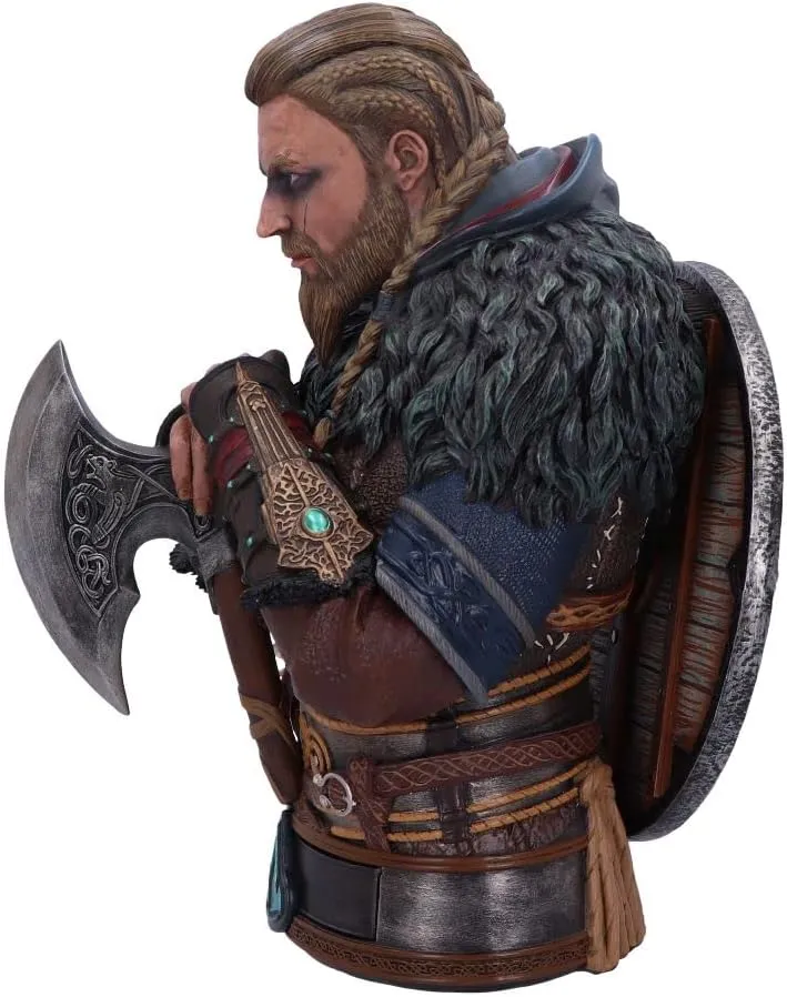 Nemesis Now Offiziell lizenzierte Assassin's Creed Valhalla Eivor Büste, Mehrfarbig, 32 cm, Harz