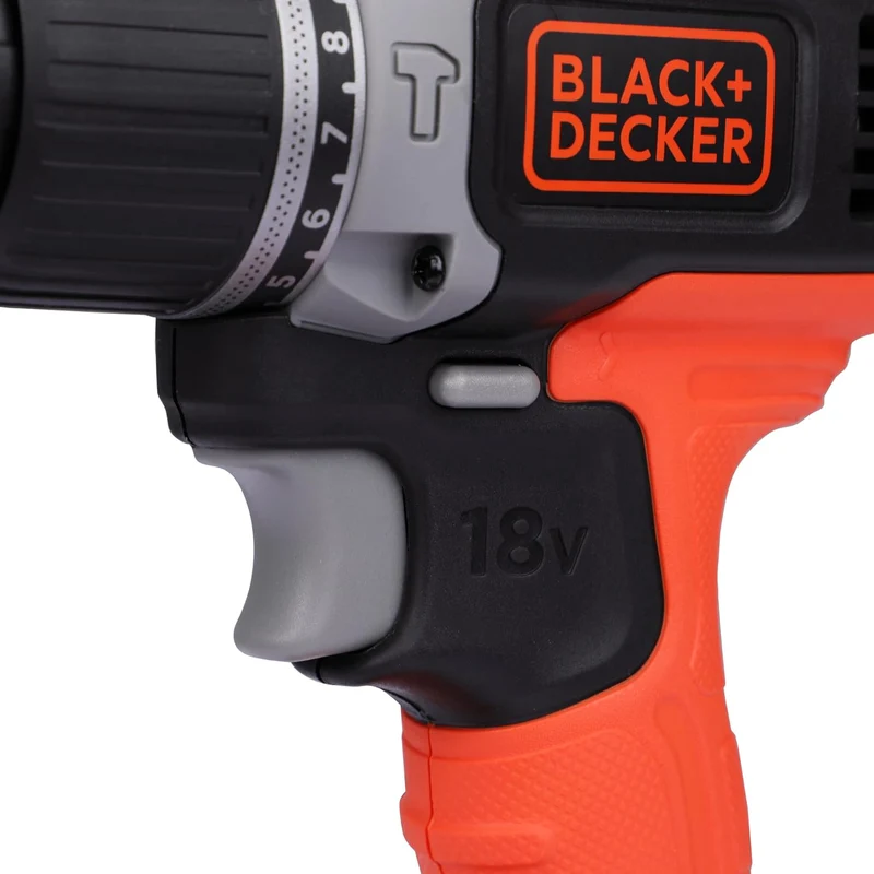 BLACK+DECKER BCD003C1-QW Perceuse visseuse à percussion 1 batterie 18 V-1,5 Ah, 18 V 1 x Akku 18 V -