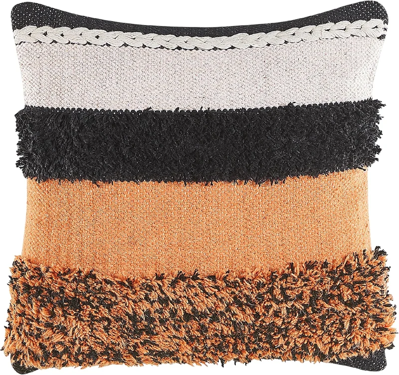 Dekokissen mit Füllung 2er Set bunt gestreift 45x45 cm quadratisch Mihalgazi