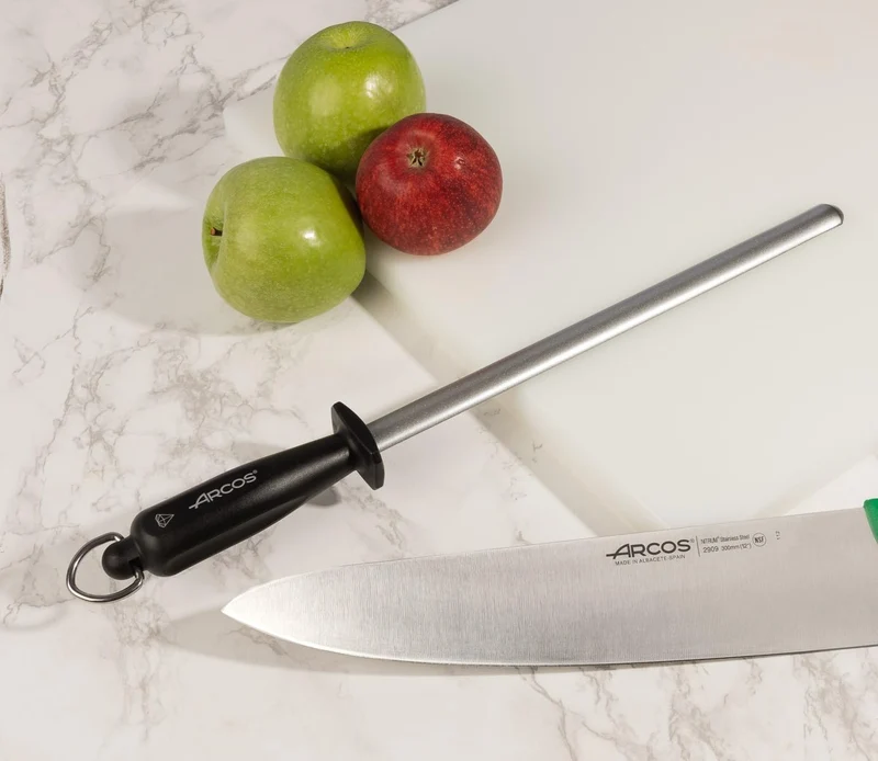 Arcos Serie Wetzstahl - Wetzstahl Kunststoffgriff - Körper Kohlenstoffstahl Chrom beschichtet 280 mm