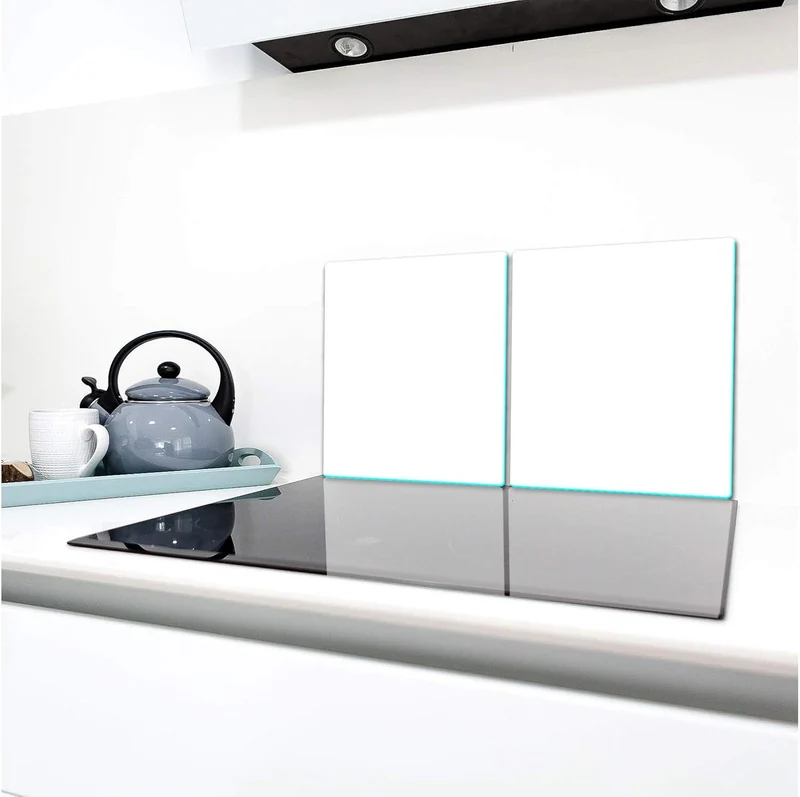 TMK | Herdabdeckplatten ceranfeld 2 Teilig 40x52 cm | Ceranfeldabdeckung Küche Elektroherd Induktion