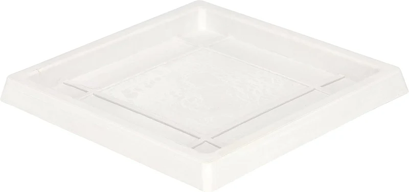KOTARBAU® Blumentopf Pflanzgefäss aus recycelten Materialien 26x26x12,7cm mit Untersetzer 23x23x2cm